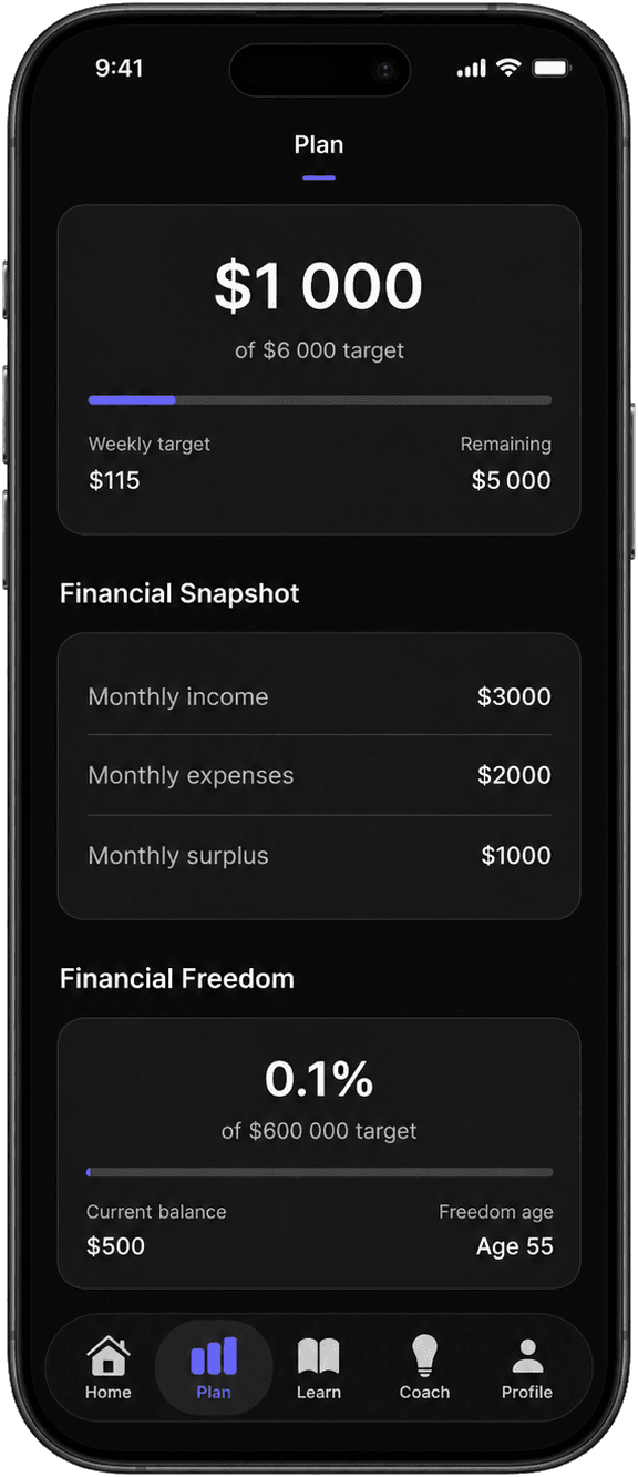 Axyom Plan screen